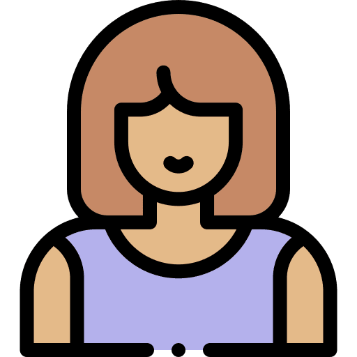 Woman profile young female icon