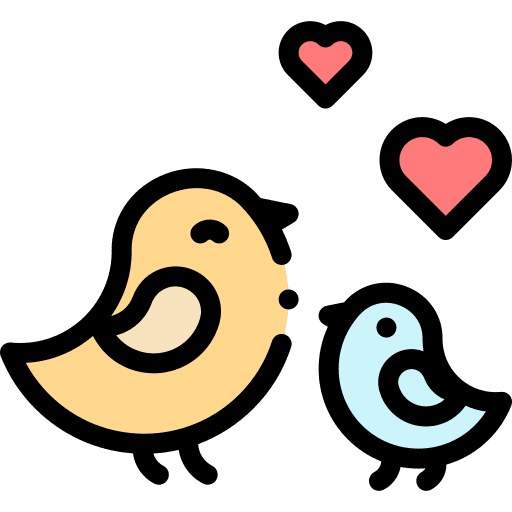 Birds valentines day love birds dating icon