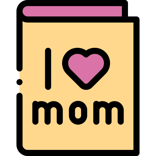 Greeting card mom mother day mothers day icon