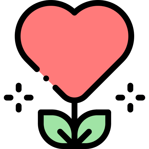 Love love plant love and romance icon