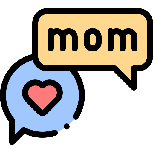 Conversation love chat heart icon