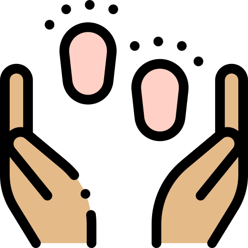 Mom hands and gestures baby mom icon