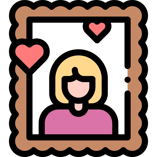 Mother love heart mother icon