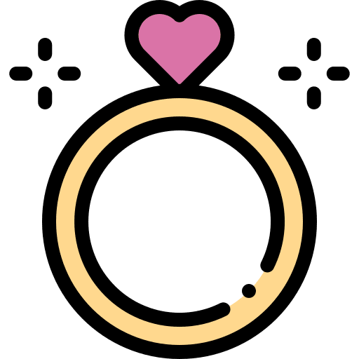 Ring couple users romantic love and romance icon