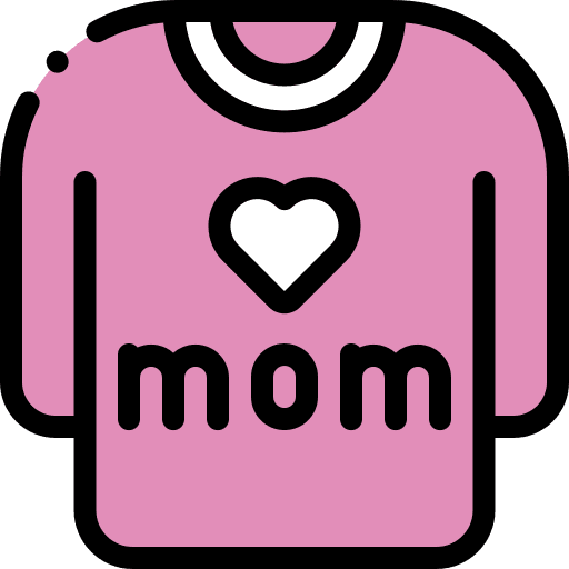 T shirt mother tshirt clothes icon