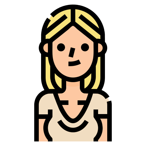 Avatar beautiful account girl icon