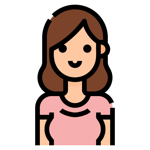 Avatar cute women account icon