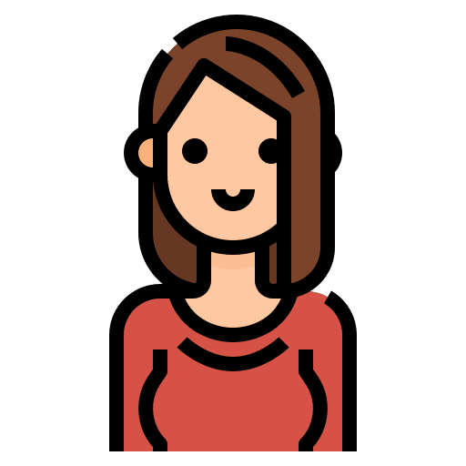 Avatar profile woman girl icon