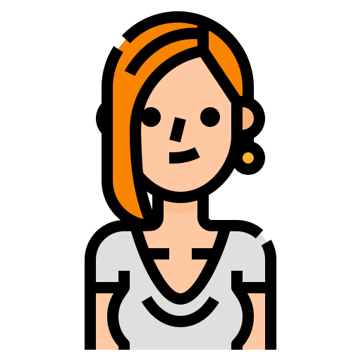 Avatar woman cute profile icon