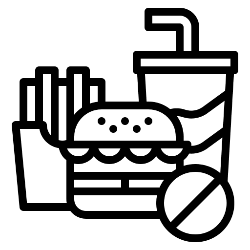 No fast food burger diet no fast food icon