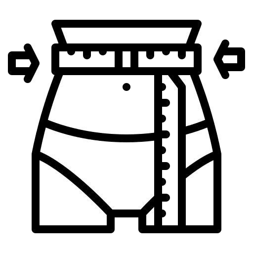 Diet weight measure figure icon