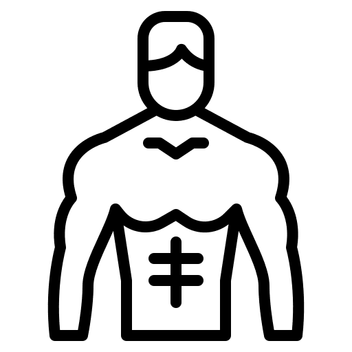 Fit body healthy wellness icon