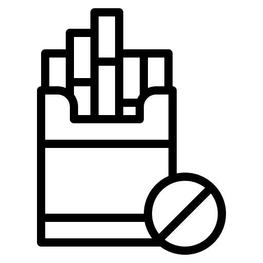 No cigarette smoking wellness no smoke prohibition icon