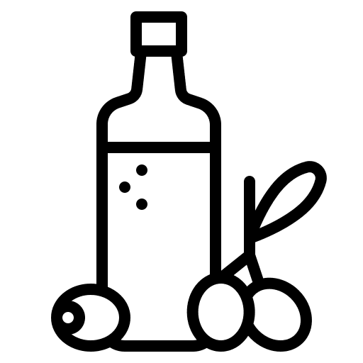 Olive oil vegetarian vegan wellness icon