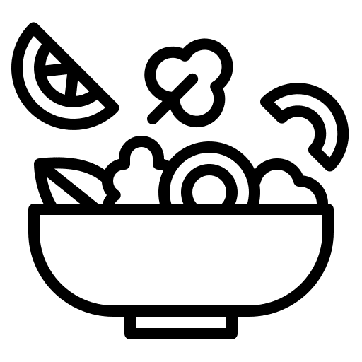 Salad diet salad healthy food icon