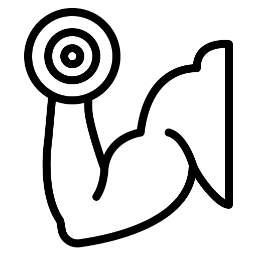 Training strong hand training icon