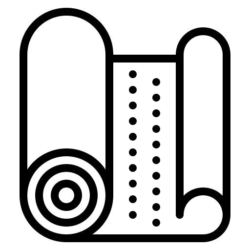 Yoga mat wellness relax sports and competition icon