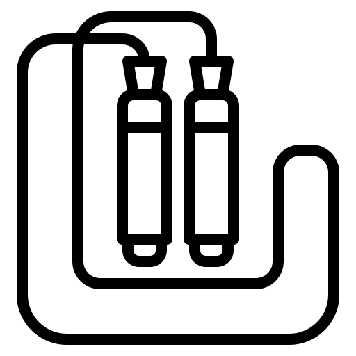 Jumping rope fit jump rope skip rope icon