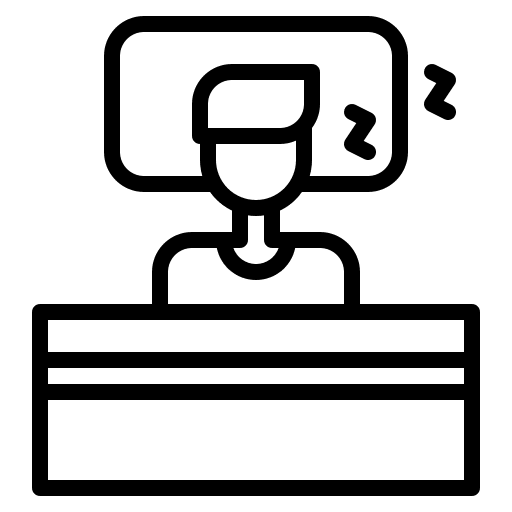 Sleep bed sleep relax icon