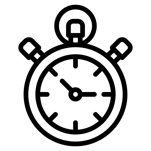 Stopwatch fitness wellness watch icon