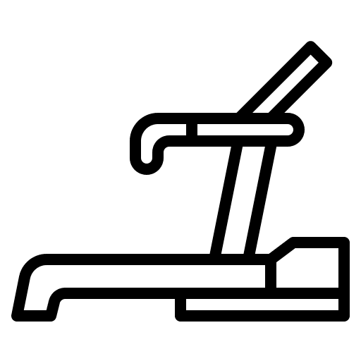 Treadmill training machine wellness icon