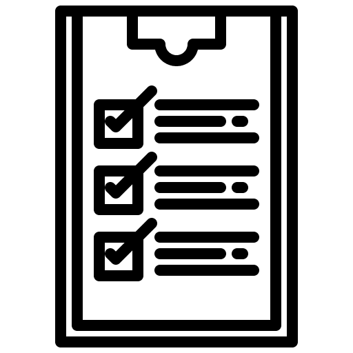 Checklist compliance list work order icon