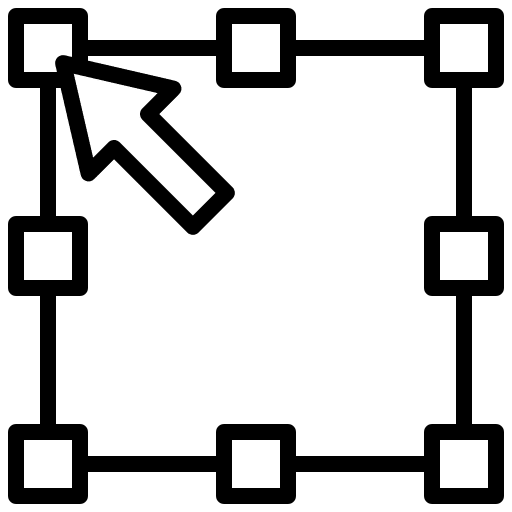 Transform expand modify transform icon