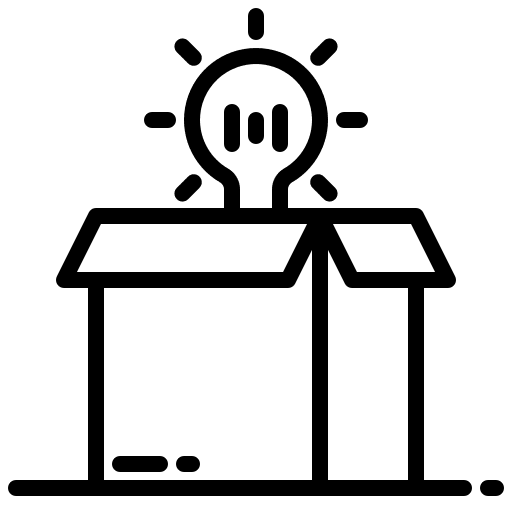 Idea idea creative box icon