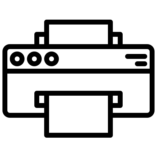 Printer printer tools and utensils paper icon