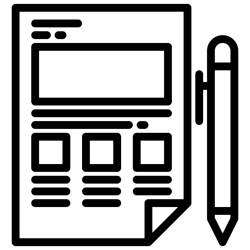 Report schedule document pen icon