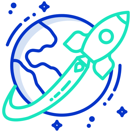 Rocket planet miscellaneous space shuttle icon
