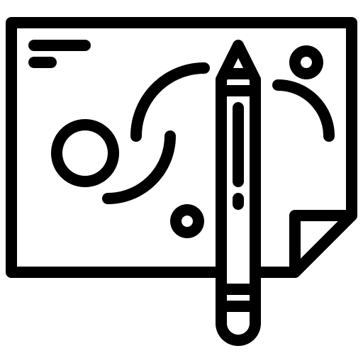 Sketch tools and utensils design pencil icon