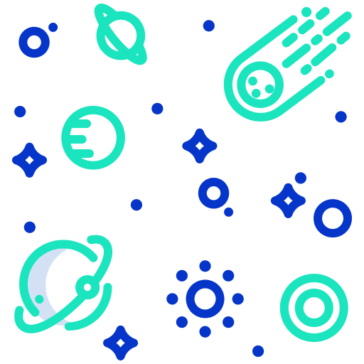 Universe space astronomer planets icon