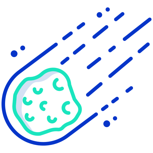 Asteroid apocalypse asteroid meteorite icon