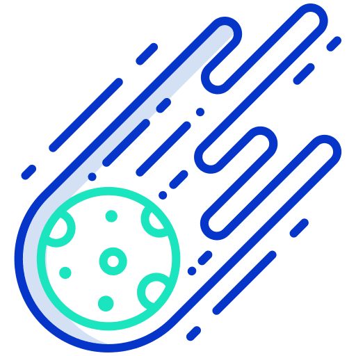 Comet space meteor comet icon