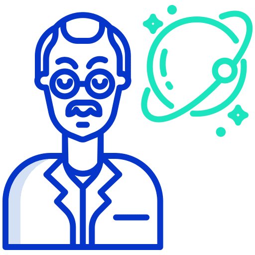 Scientist miscellaneous education planet icon