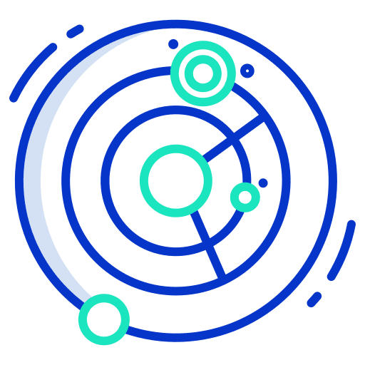 Solar system miscellaneous astronomy planets icon