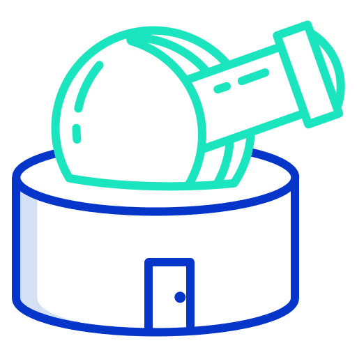 Explore planets telescope explore icon