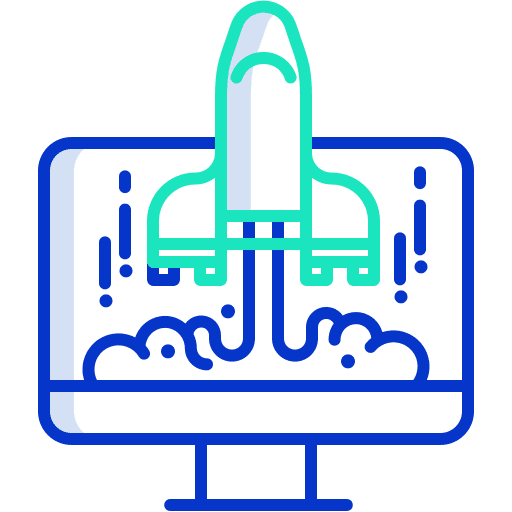Monitor rocket launch screen miscellaneous icon