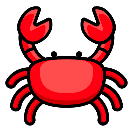 Crab wild life butterfly nature icon