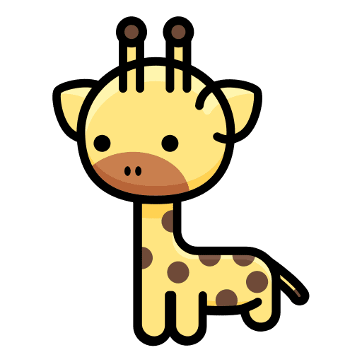 Giraffes giraffe mammal wild life icon
