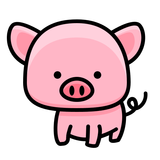 Pig animals piggy animal icon