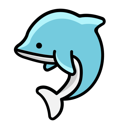 Dolphins mammal dolphin zoo icon