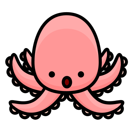 Octopus octopus animal aquarium icon