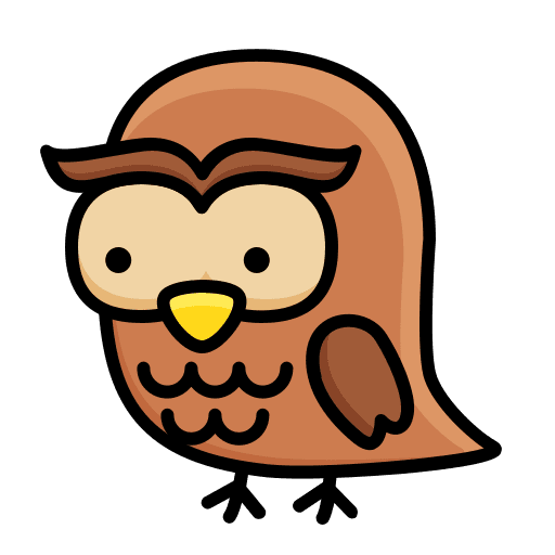 Owl hunter wild life animal kingdom icon