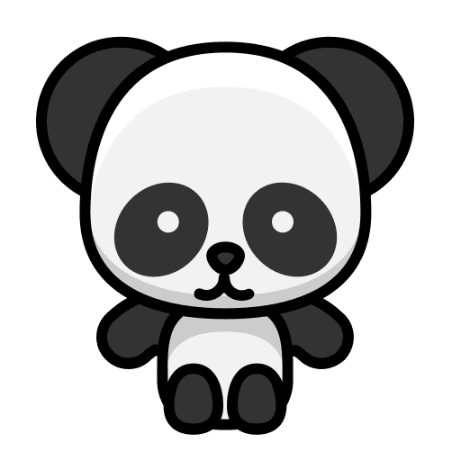 Panda animals oriental asian icon