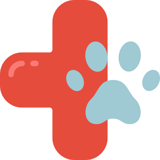 Vet health paw healthcare icon