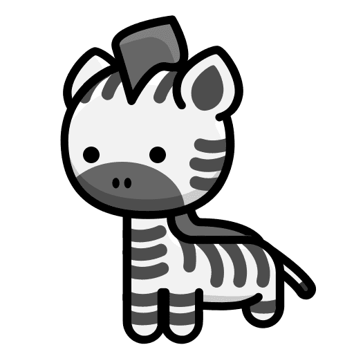 Zebra animals animal kingdom zoo icon