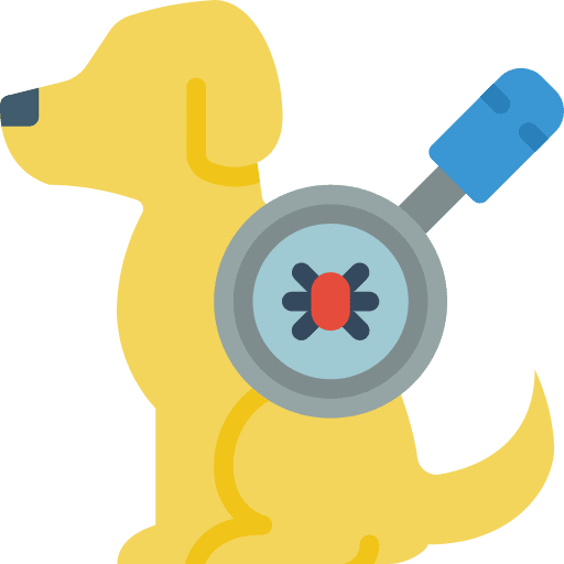Dog dog flea health icon