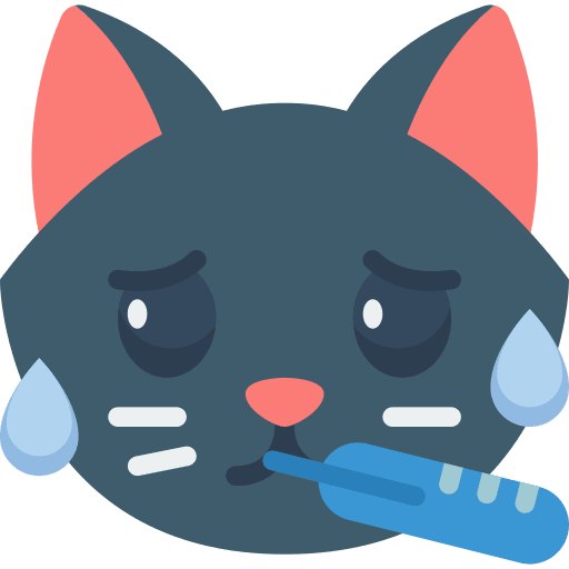 Cat cat animals temperature icon